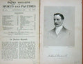 Original Old Antique Print Portrait 1898 Sir Herbert Maxwell Sportsman 19th