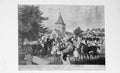 Original Old Antique Print Photograph 1898 Man Hunting Horse Country Victorian