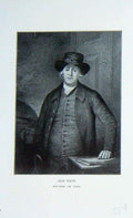 Original Old Antique Print Portrait 1898 Tatt Founder Firm Baily'S Victorian