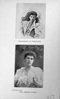 Original Old Antique Print Portrait 1898 Marchioness Worcester Mrs Arthur Hoare