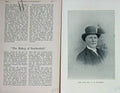 Original Old Antique Print 1899 Portrait Rev. C.H Leacroft Brackenfield 19th