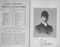 Original Old Antique Print 1899 Portrait Mr Robert Arthur Sanders Hunting 19th