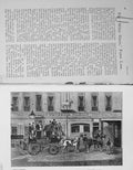 Original Old Antique Print 1899 White Horse Fetter Lane Horse Coach Victorian