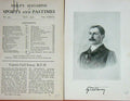 Original Old Antique Print 1900 Portrait Captain Cyril Stacey M.F.H Sports 20th