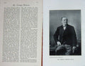 Original Old Antique Print 1901 Portrait Mr George Watson M.F.H Photo Victorian
