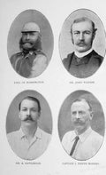 Original Old Antique Print 1902 Portrait Polo Harrington Watson Rawlinson 20th