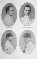 Original Old Antique Print 1902 Portrait Freake Buckmaster Nickalls Sport 20th