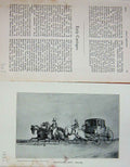 Antique Old Print 1903 Horses Carriages Royal Mail Post Transport Baily'S 20th