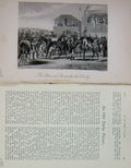 Original Old Antique Print 1902 Scene Stewards Stand Derby Horse Racing Sport