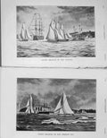 Original Old Antique Print 1907 Cowes`Regatta Yachting Derby Sport 20th