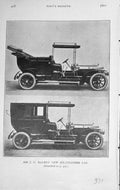 Original Old Antique Print 1907 Photograph Motor Car Six-Cylinder Barnes 20th