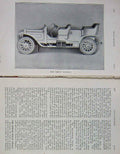 Original Old Antique Print 1907 King'S Daimler Motor Car Transport 20th