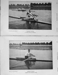 Old Antique Print 1908 Ernest Barry Sculler Boat George Towns Sportsmen 20th