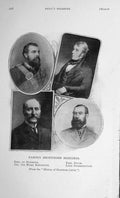 Old Antique Print 1908 Shorthorn Breeders Dunmore Kingscote Fitzhardinge 20th