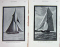 Original Old Antique Print 1908 Yachting Season Sport Yachts Boats 20th Century