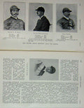 Original Old Antique Print 1908 Jockeys John White Owen Knox Johnstone Onslow