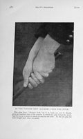 Original Old Antique Print 1909 Photograph The Vardon Grip Golf Sport 20th