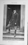 Original Old Antique Print 1909 Portrait Mr John Watson Huntsman Sport 20th