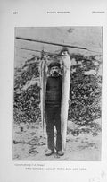 Original Old Antique Print 1910 Photograph Man Fish Conger Rod Line Sport 20th