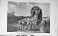 Original Old Antique Print 1911 Stage Waggon Horses Transport 20th Century