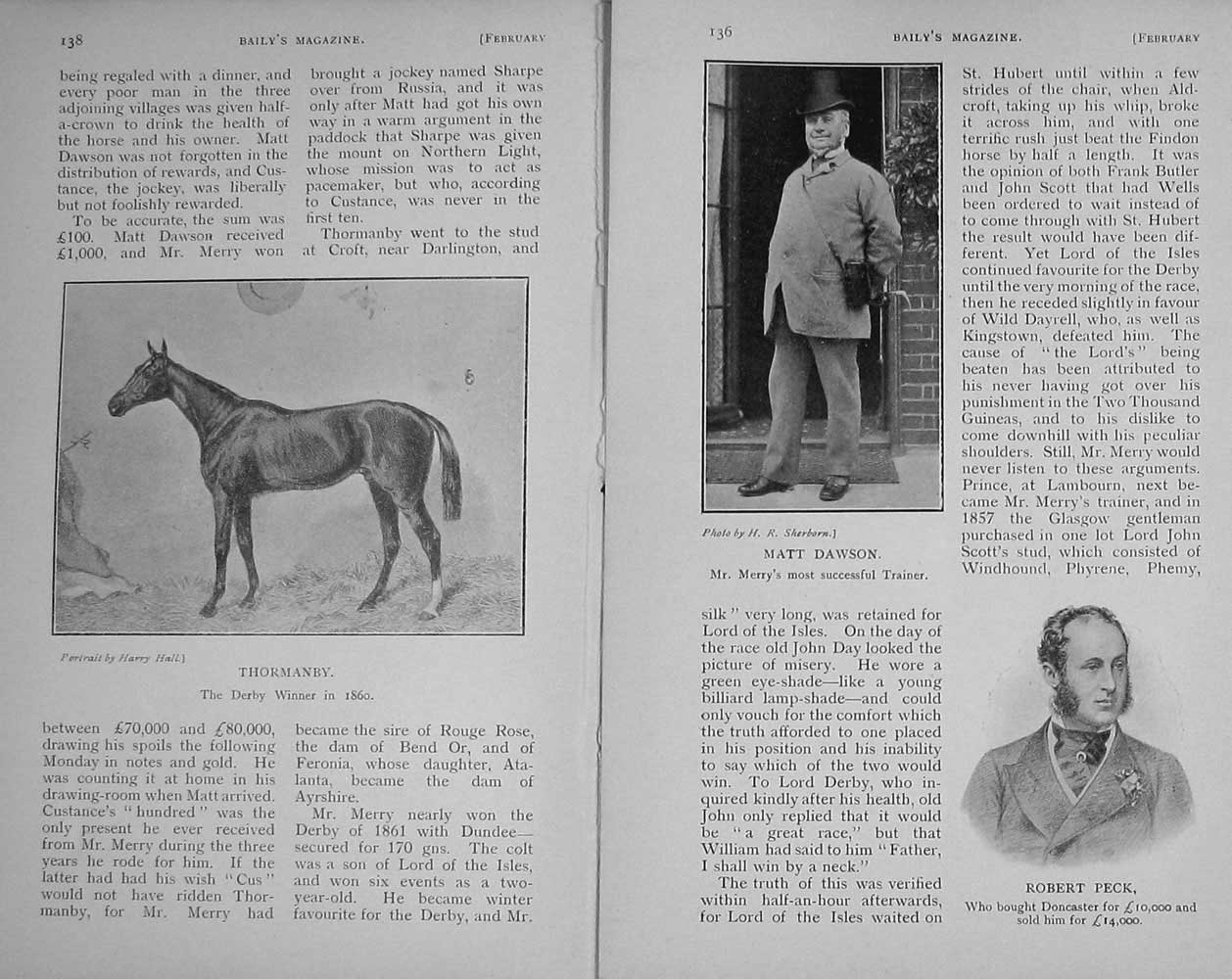 Original Old Antique Print 1911 Portrait James Merry Dawson Robert Peck 20th