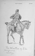 Original Old Antique Print 1912 Sketch Wise Man Eton Horse Baily'S 20th Century