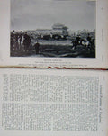 Original Old Antique Print 1912 Photograph Newton Racing Horses Flyde Halston