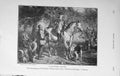 Original Old Antique Print 1913 Hunting Scene Horses Hounds Dogs 20th Century