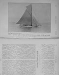 Original Old Antique Print 1913 Mr Pearses Yacht Carina Sport Photograph Boat