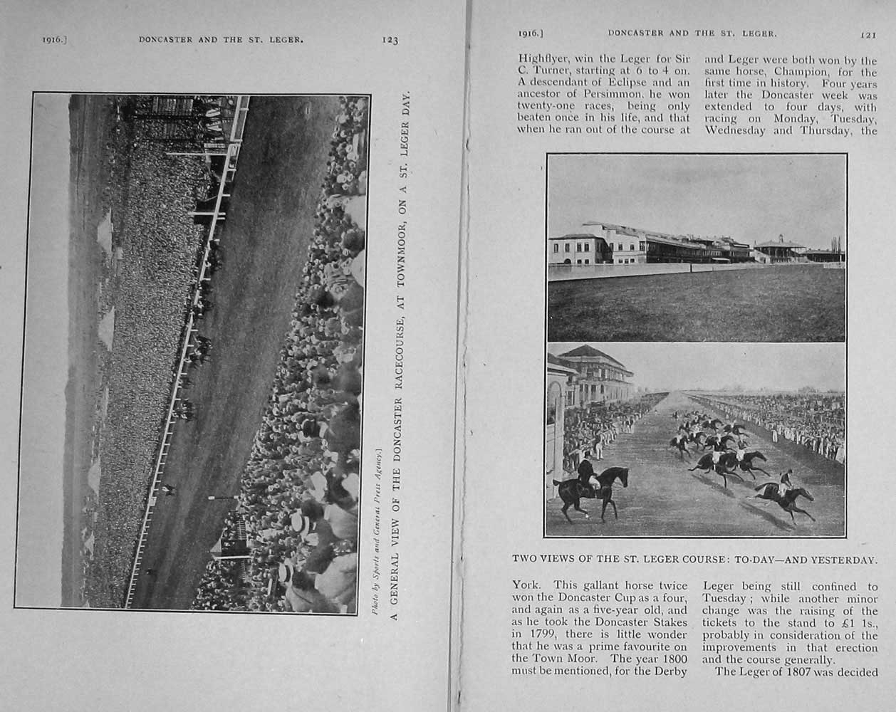 Old Antique Print 1916 Anthony St Leger Docaster Horse Racing Sport Photo 20th