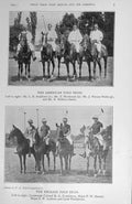Old Vintage Print 1921 American Polo Team English Horses Tomkinson Webb 20th