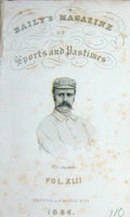 Original Old Antique Print Baily'S Frontispiece Portrait 1884 Murdoch Sportsman