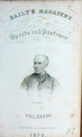 Old Antique Print W. Puttick Baily'S Frontispiece Portrait 1879 Sportsman 19th