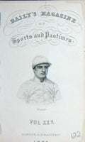 Old Antique Print Frontispiece Portrait 1874 Constable Jockey Sportsman 19th