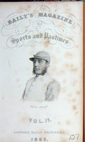 Original Old Antique Print Frontispiece Portrait 1862 Thomas Aldcroft Jockey