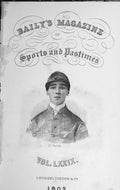 Original Old Antique Print Frontispiece Portrait 1903 Jockey D. Marer Sportsman