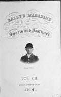 Old Antique Print Frontispiece Portrait George Baker 1914 Huntsman Sport 20th