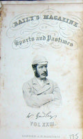 Old Antique Print Baily'S Magazine Frontispiece Portrait Sportsman 1873 19th