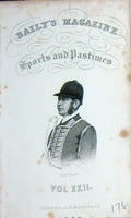Old Antique Print Frontispiece Portrait 1872 Frank Goodall Huntsman Sport 19th