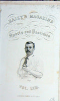 Original Old Antique Print Frontispiece Portrait 1895 Briggs Crickeyt Sportsman