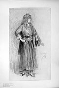 Antique Old Print *2495 1898 Haymarket Theatre May Winifred Emery Minister