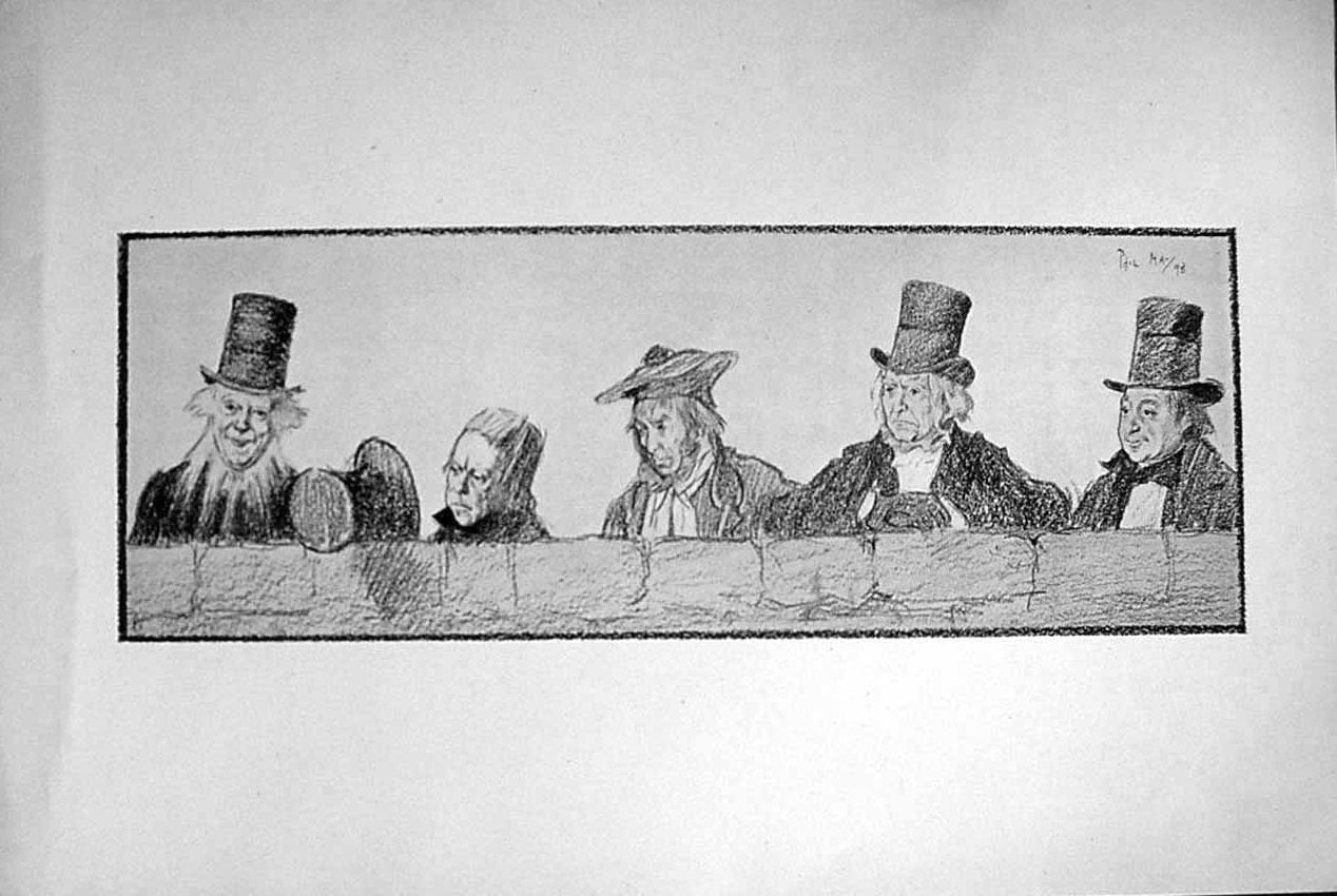 Antique Old Print *2496 1898 Haymarket Theatre Royal Phil May Little Minister