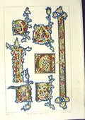 Antique Old Print *2501 1860 Art Illuminating Colour Patterns Shapes Design