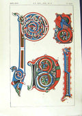 Antique Old Print Ref.772 1860 Art Illuminating Colour Patterns Shapes Design