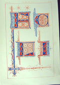Antique Old Print Ref.779 1860 Art Illuminating Colour Patterns Shapes Design