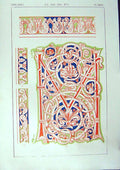 Antique Old Print Ref.798 1860 Art Illuminating Colour Patterns Shapes Design