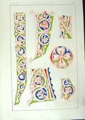 Antique Old Print Ref.799 1860 Art Illuminating Colour Patterns Shapes Design