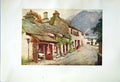 Old Antique Print *2552 1908 English Lakes Coniston Butchers Shop Cooper