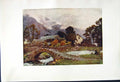 Old Antique Print *2565 1908 English Lakes Wastdalehead Wastwater Cooper