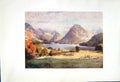Original Old Antique Print *2568 1908 English Lakes Loweswater Mountains Cooper